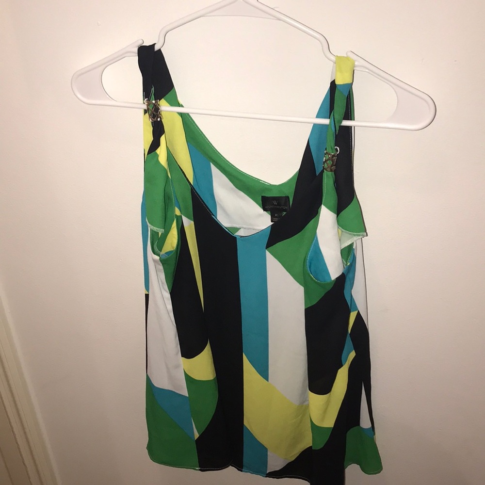 Worthington multi-colored blouse
